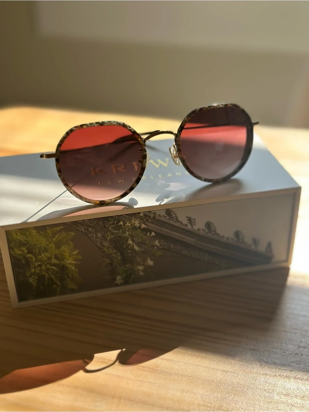 *Like New* KREWE CALLIOPE in MONARCH 24K Amber Mirrored Lens